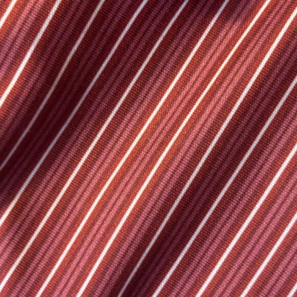 Greg Norman Collection ML75 Stripe Men's Polo Shirt Red Size Large - Picture 5 of 6